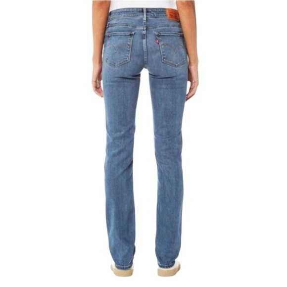 Levi’s Jeans Women’s Size 32 Light Wash Denim 712 Slim Mid-Rise Distressed Hem - Picture 3 of 12